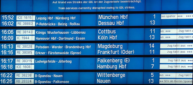 Streiks Deutsche Bahn 2007